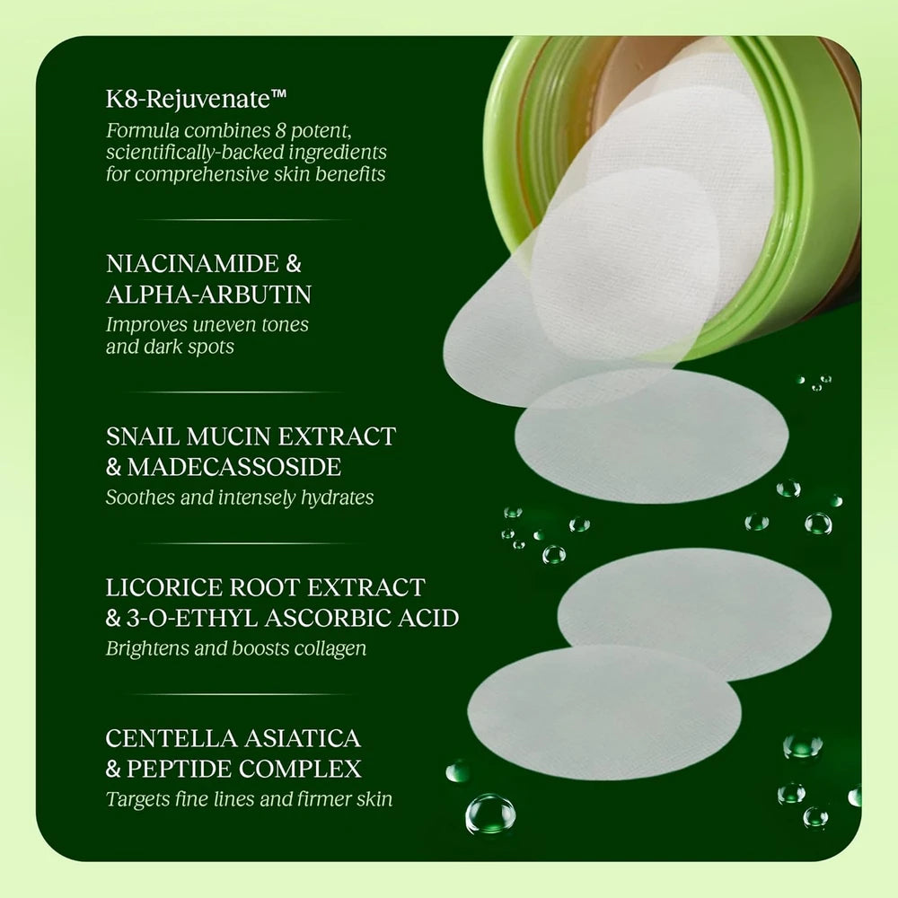 JiYu Snail Mucin Toning Pads