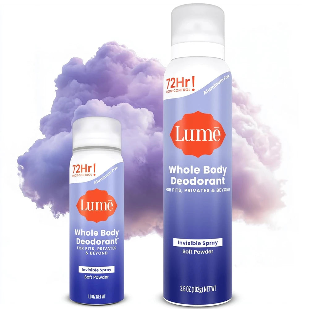 Lume Invisible Spray Deodorant Two Pack
