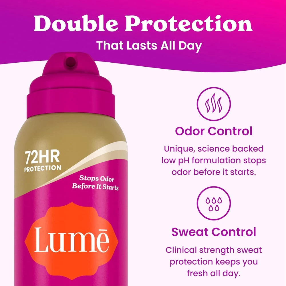 Lume Vanilla Bliss Deodorant Spray (2 Pack)