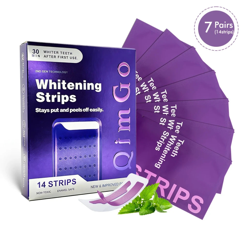 4Pcs Upgraded 2.0 Purple Teeth Whitening Strips, Professional Oral Care for Brightening Teeth