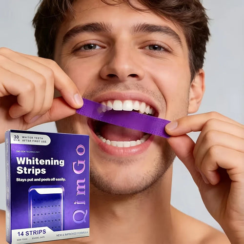 4Pcs Upgraded 2.0 Purple Teeth Whitening Strips, Professional Oral Care for Brightening Teeth