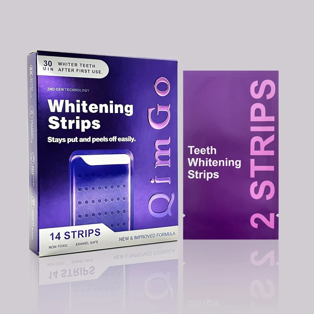 4Pcs Upgraded 2.0 Purple Teeth Whitening Strips, Professional Oral Care for Brightening Teeth